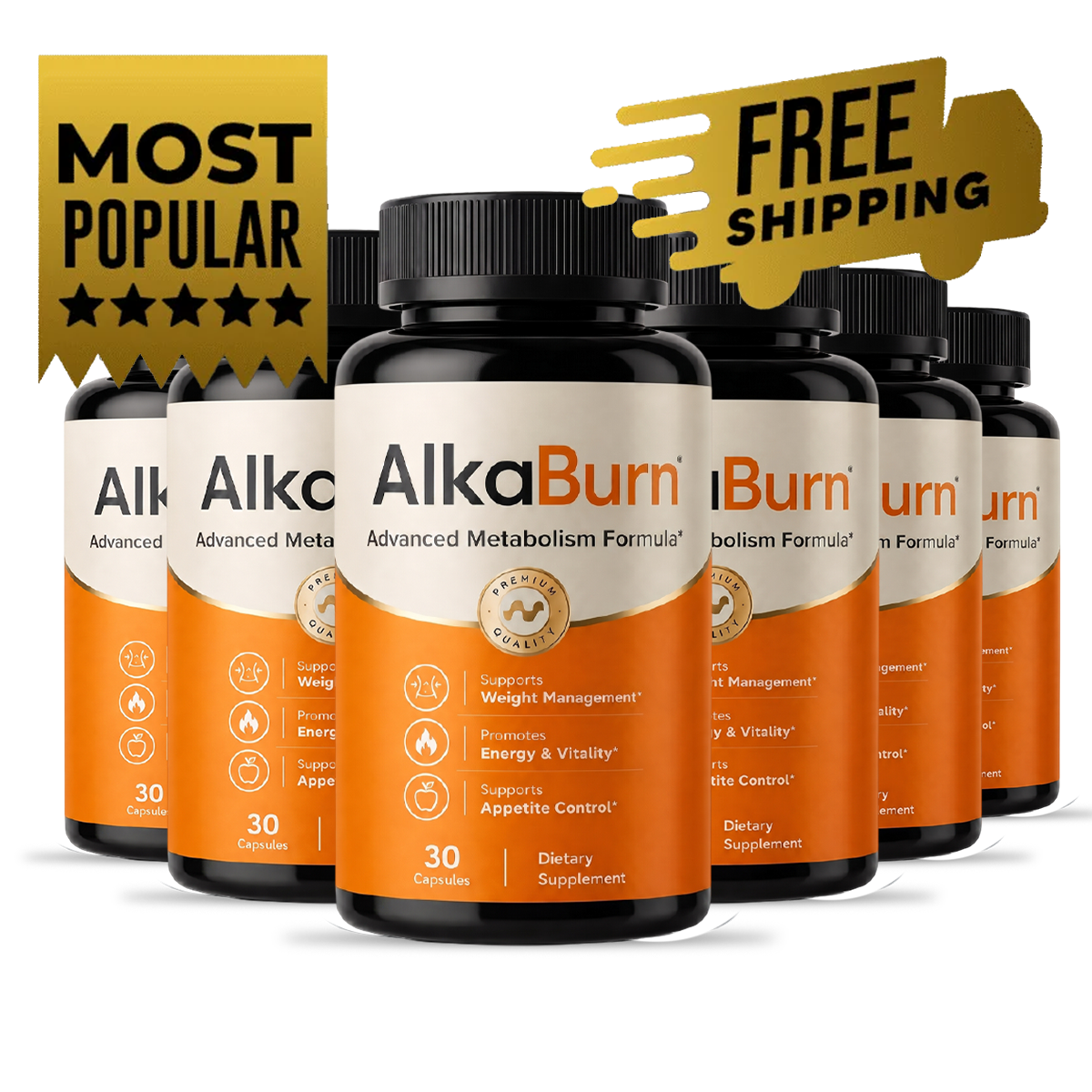 AlkaBurn six bottle kit &mdash; 180 day supply, best value